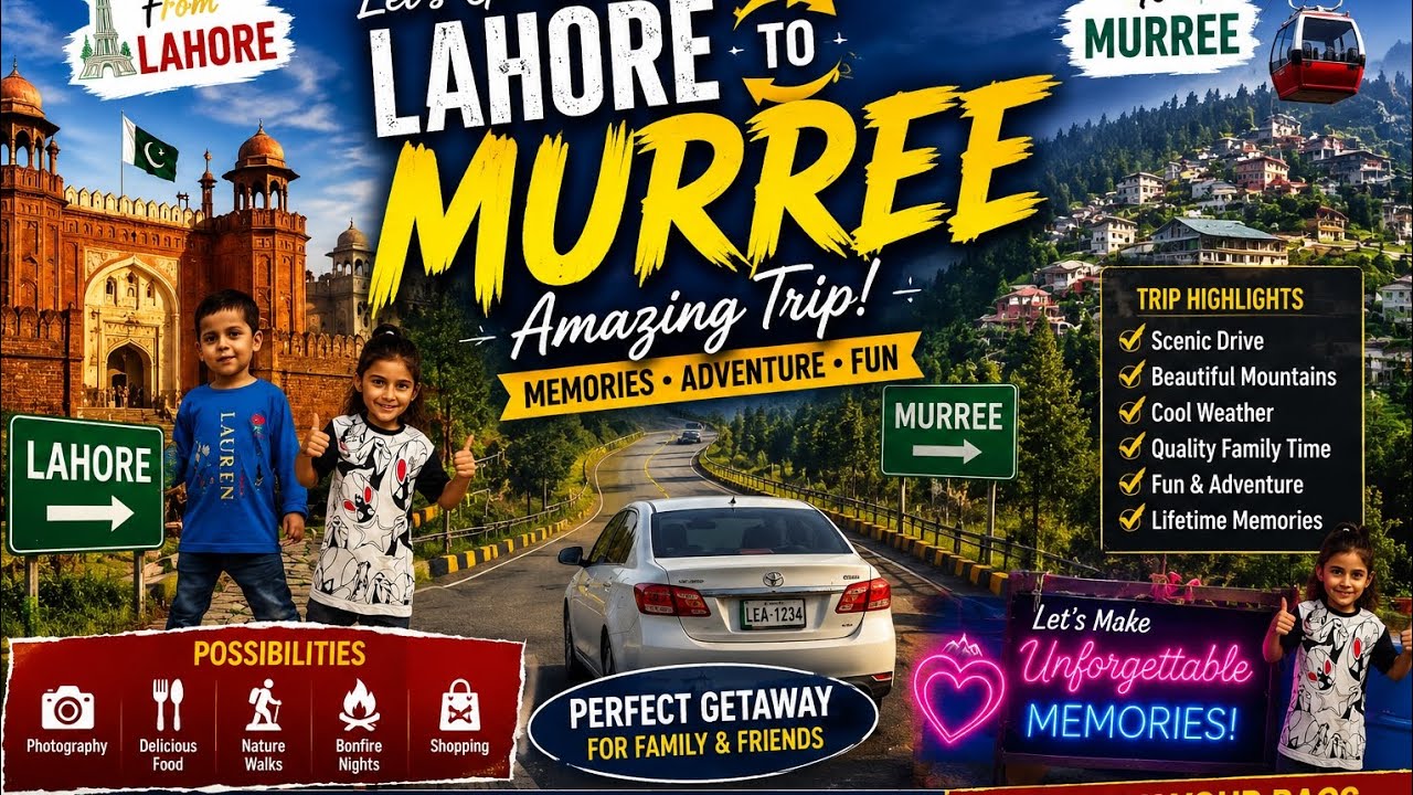LAHORE TO MURREE|UNFORGETTABLE FAMILY TRIP||PART 1
