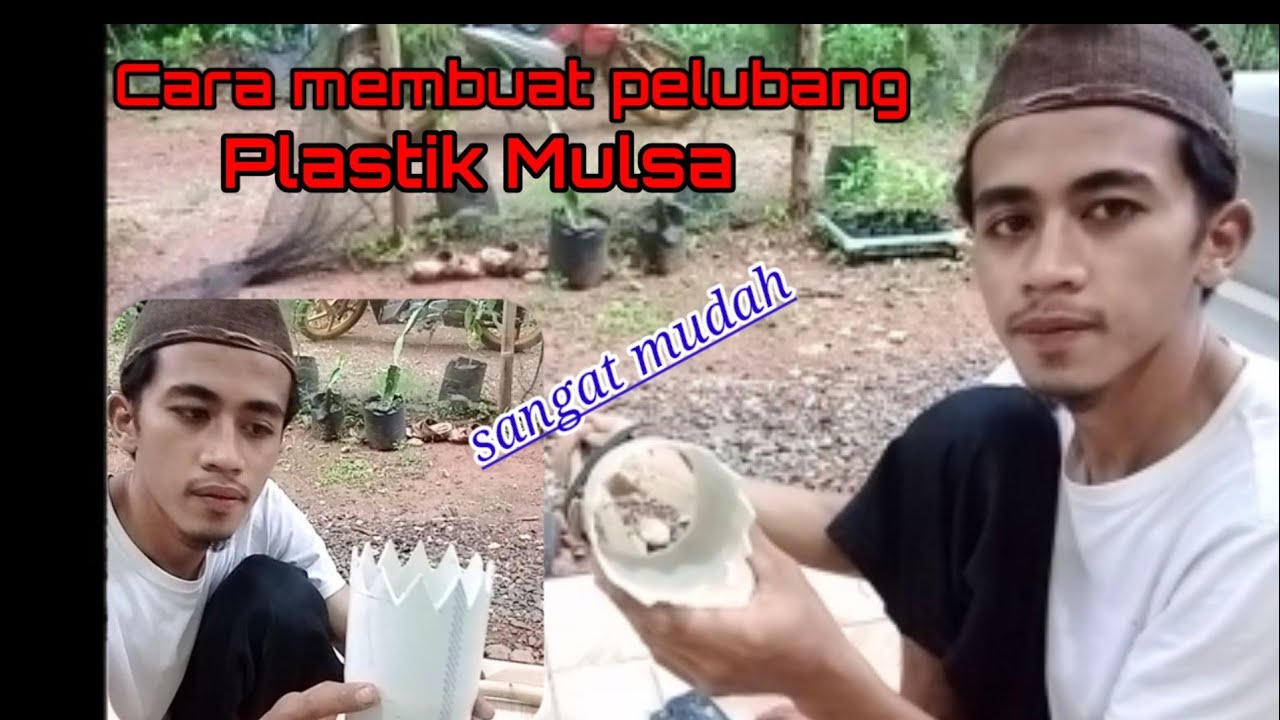 cara MUDAH  membuat pelubang plastik mulsa dari pipa bekas