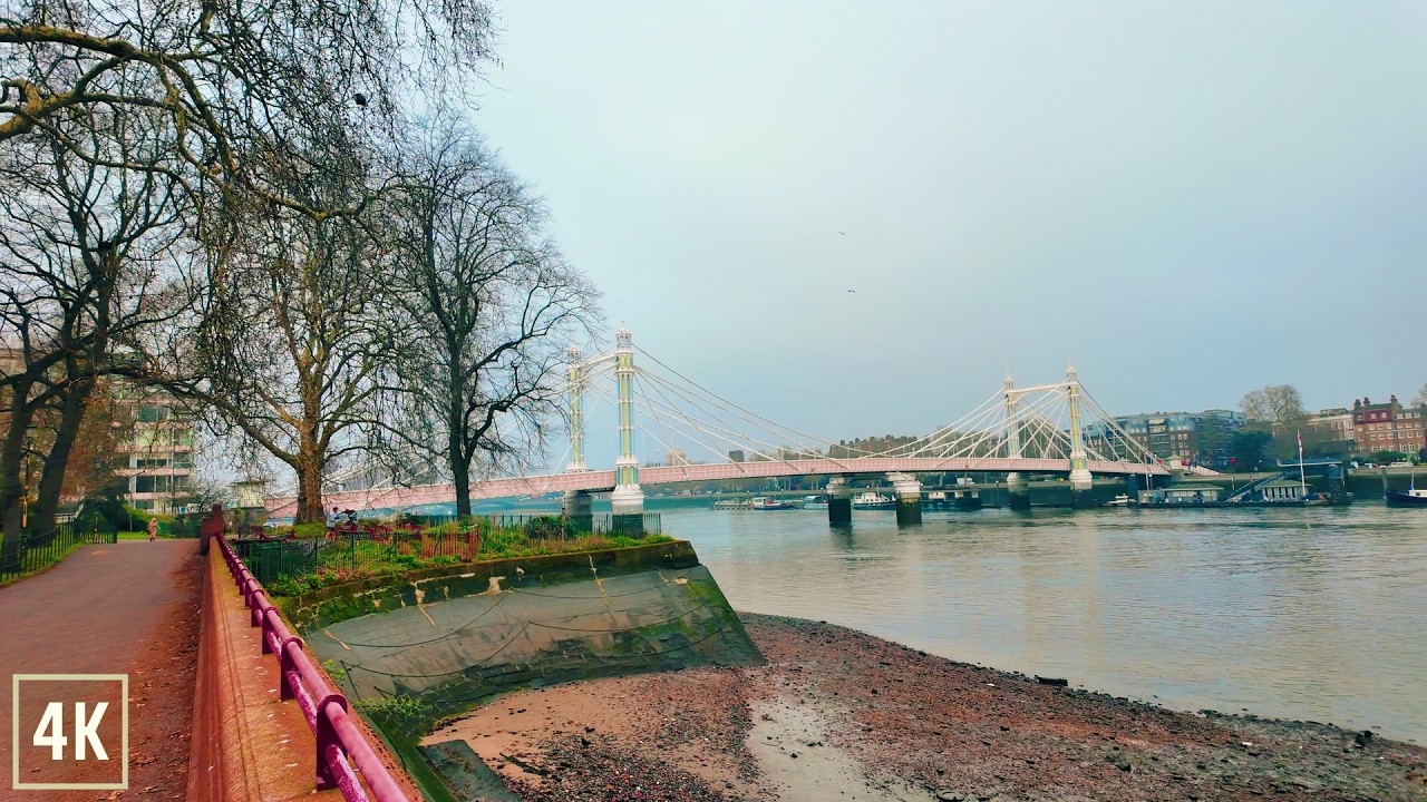 London Morning Walk | Battersea Park to Wandsworth 4K