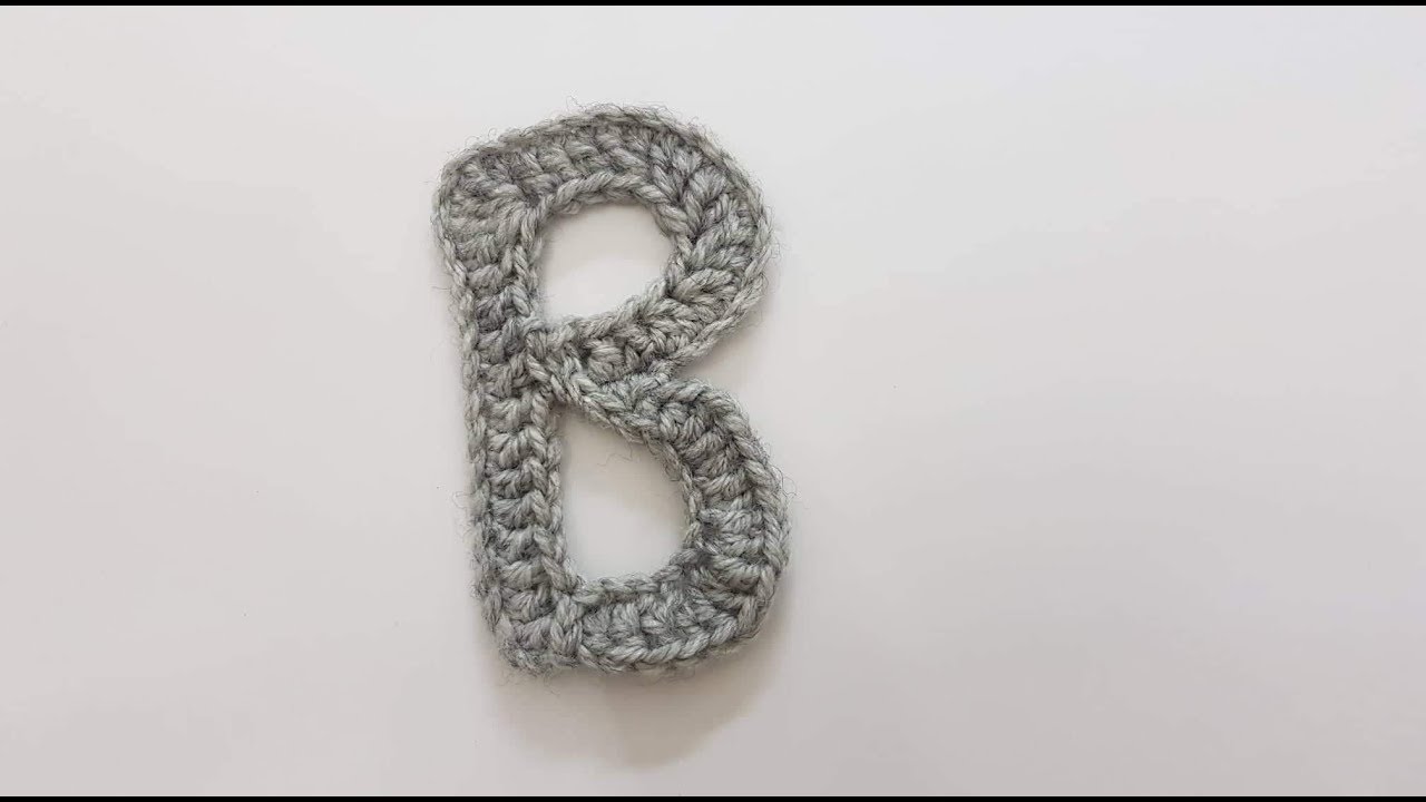 حرف B بالكروشيه how to crochet letter B