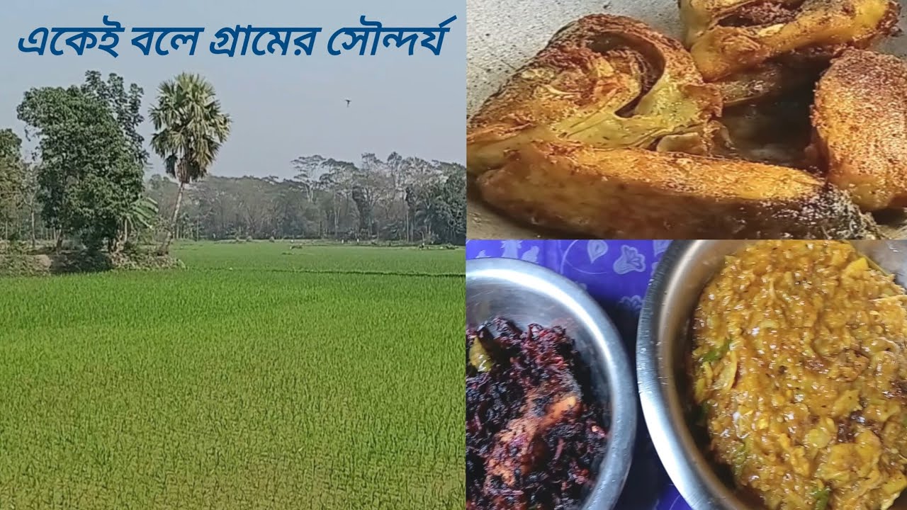 খেয়েছেন কখনো মাছের মাথা দিয়ে বিট কপির ঘন্ট # Village bangla vlog#Village cooking # Village vlog 