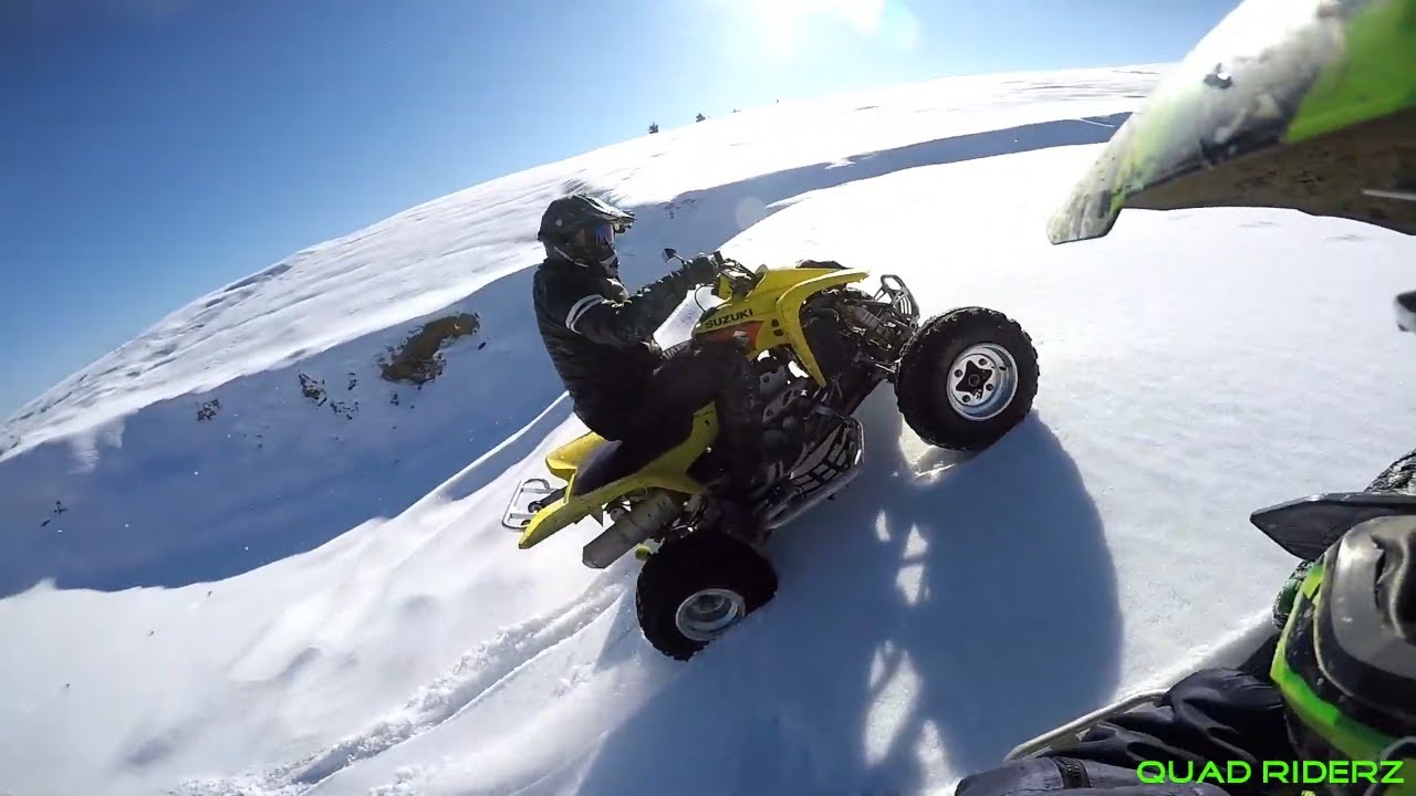 Riding on frozen snow