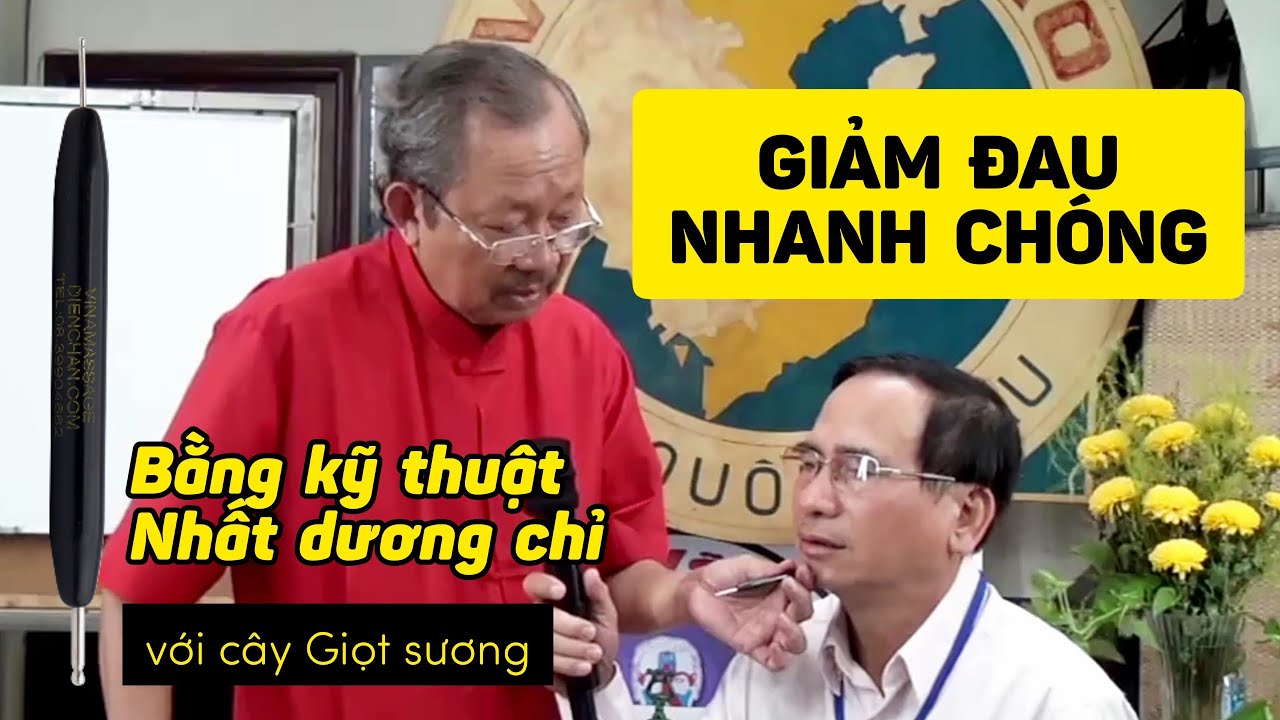 Thầy Tổ B&ugrave;i Quốc Ch&acirc;u hướng dẫn kỹ thuật Nhất dương chỉ- Giảm đau nhanh ch&oacute;ng với c&acirc;y Giọt sương