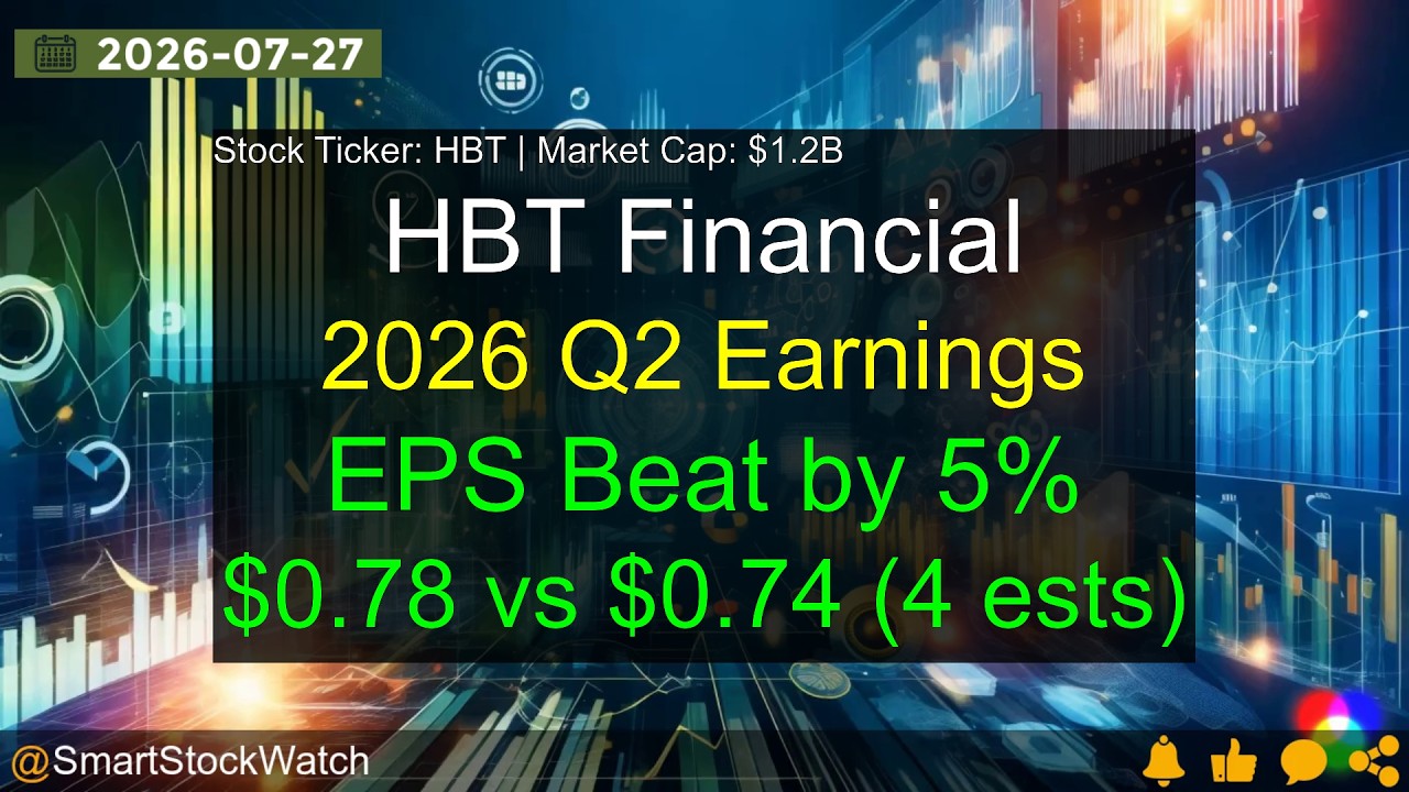 HBT Financial (HBT|$1.2B) - 2026 Q2 Earnings Analysis
