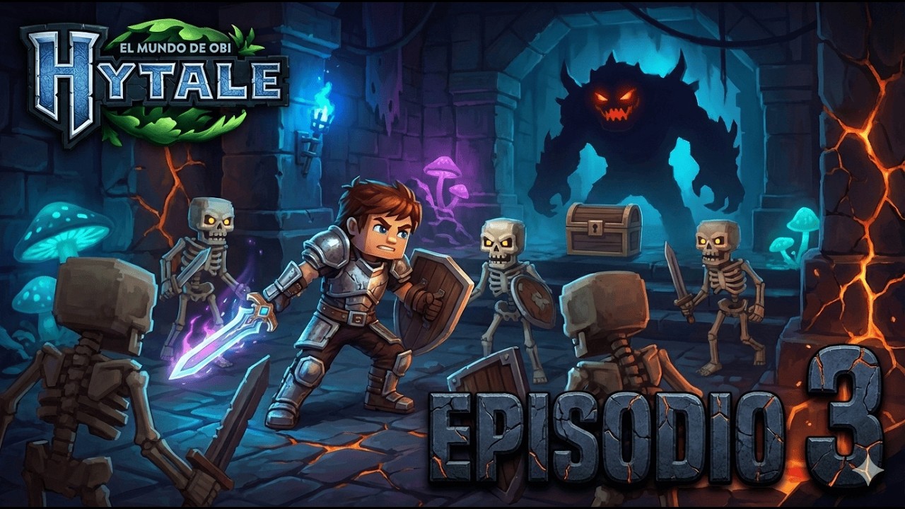 HYTALE SUPERVIVENCIA EP:3 lucha intensa contra lobos y avance en la gran mansión