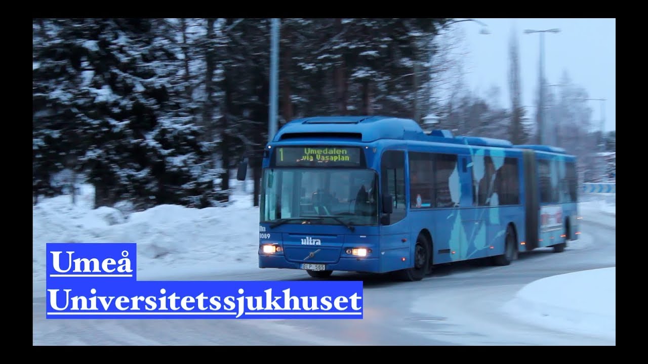Bussar vid Universitetssjukhuset i Umeå