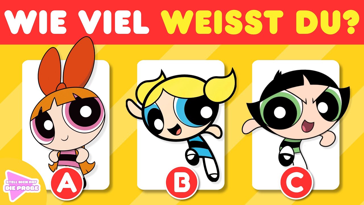 Bist du ein FAN von den Powerpuff Girls? 👧🏼 | Errate die Fragen | Stell dich auf die Probe