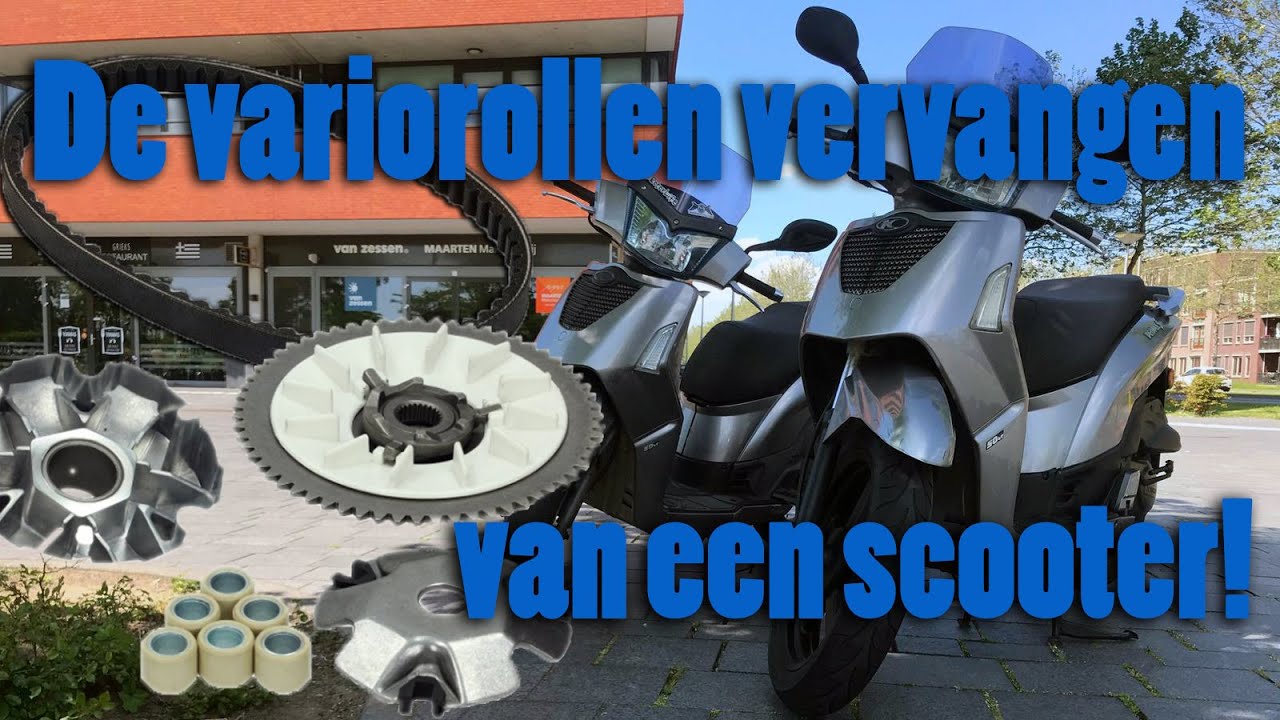 How to: variorollen en v-snaar vervangen van een scooter - Kymco People S Gy6 50cc koppeling check