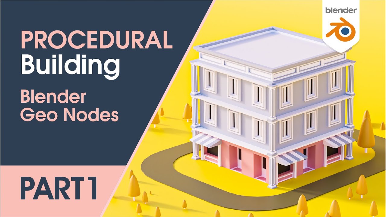 Blender3D — Создание процедурного здания с помощью узлов геометрии Blender 2.93 (УЧЕБНОЕ ПОСОБИЕ)