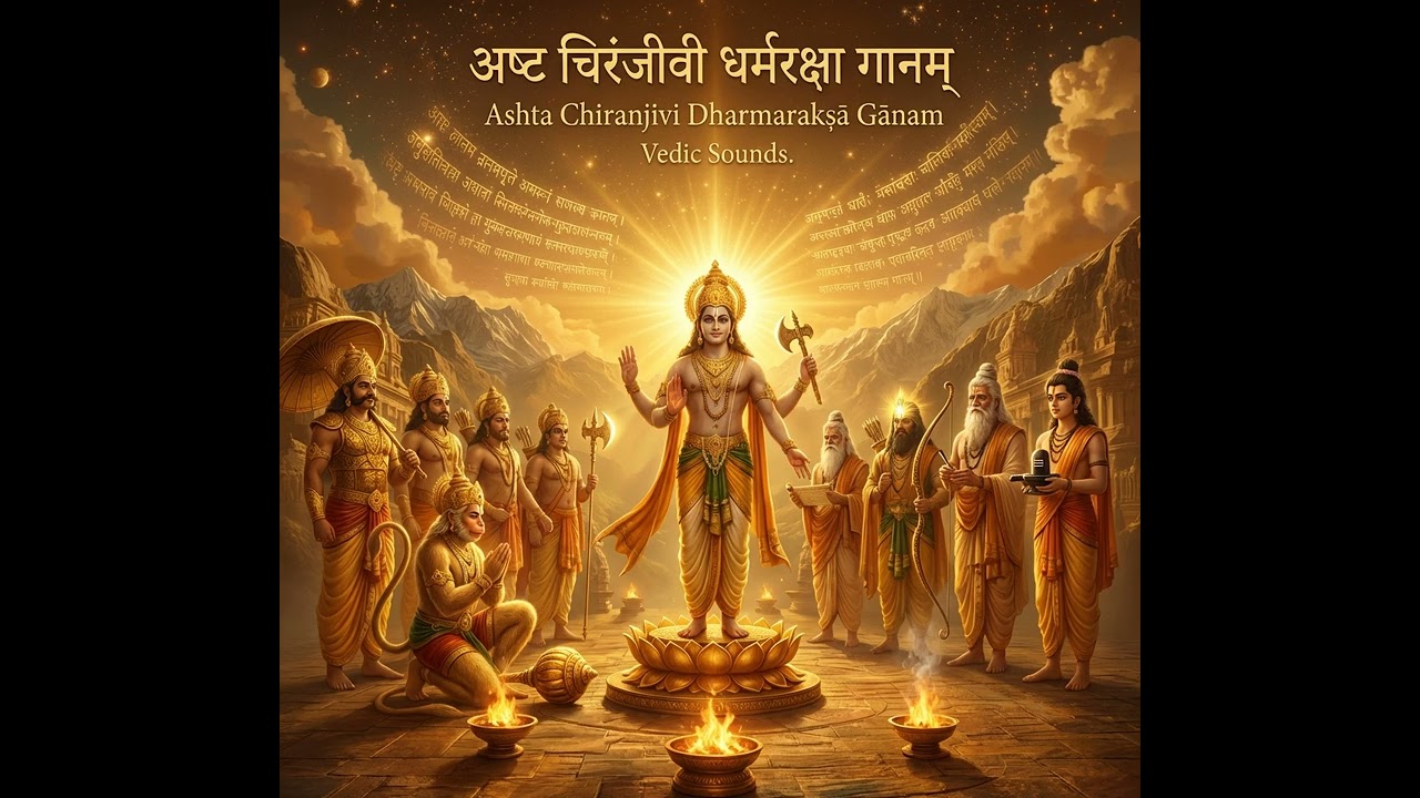 अष्ट चिरंजीवी धर्मरक्षा गानम् -Ashta Chiranjivi Dharmarakṣā Gānam -Vedic Sounds