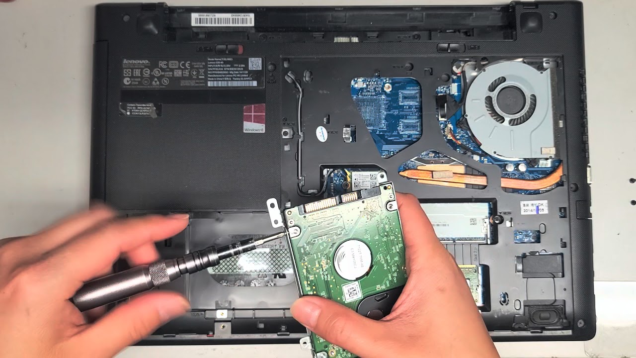 Lenovo G50-45 80E3 Disassembly RAM SSD Hard Drive Upgrade Repair Optical Drive Removal Replacement