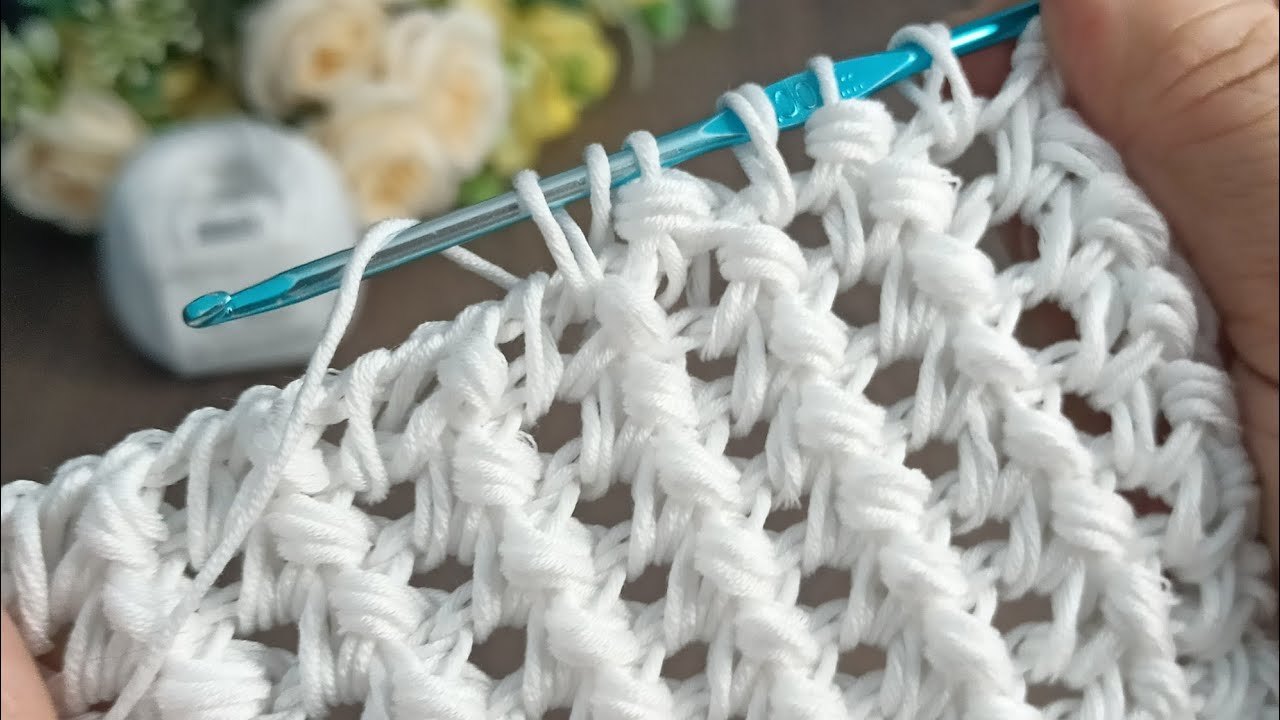 🔥 Pamuk ip ile muhteşem battaniye modeli #crochet