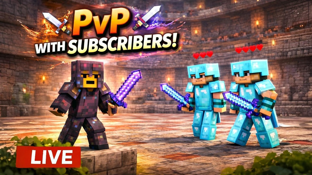 🔴PvP With My Subscribers in MC Fleet! 🔥 | Minecraft LIVE #minecraft #mcfleet #trend