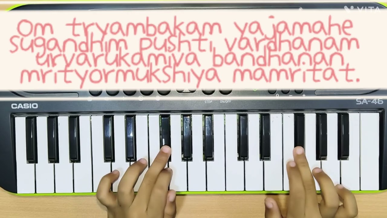 How to play on piano...... Shiva Ji Powerful Mantra