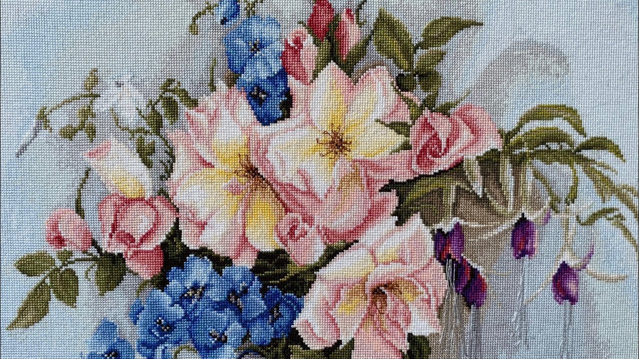 Букет с колокольчиками. Лука-С. Процесс и оформленная работа)) 🌷🌷🌷