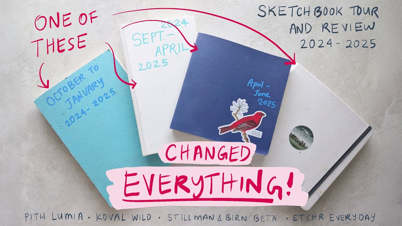 The Sketchbook that changed EVERYTHING | 10 months of art progress in 4 Sketchbooks