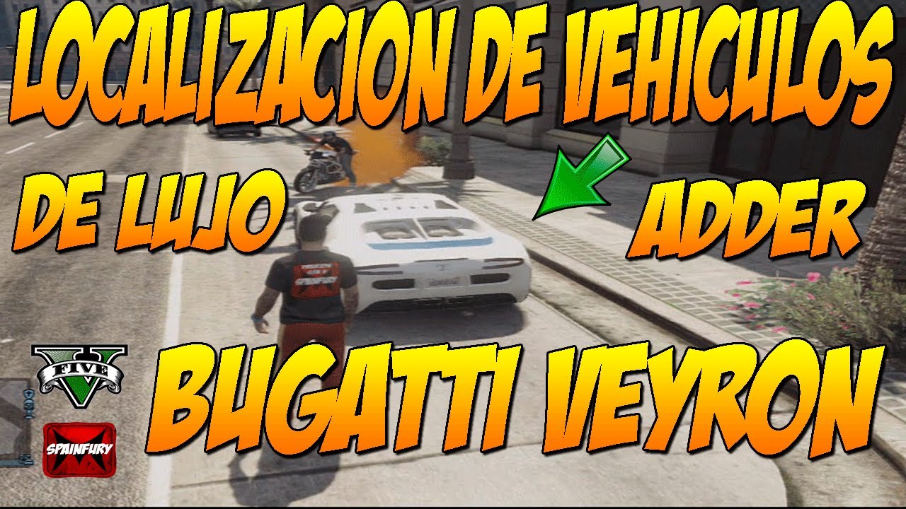 GTA V ONLINE: Donde localizar vehiculos de lujo en GTAV | Localizacion online adder