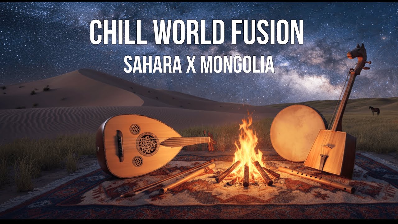 Desert Starlight: Sahara x Mongolia – Ambient World Fusion Background Music (Oud & Morin Khuur)