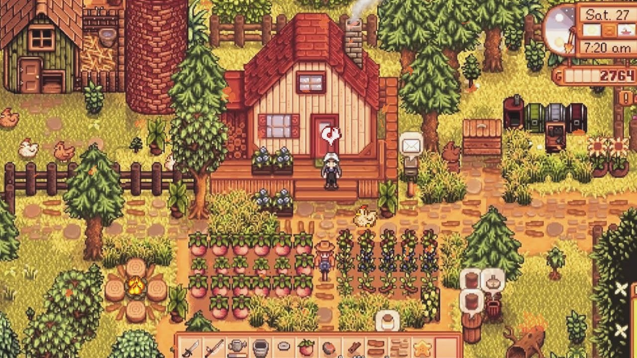autumn season vibes 🍂 Stardew valley chill music to work in the morning
