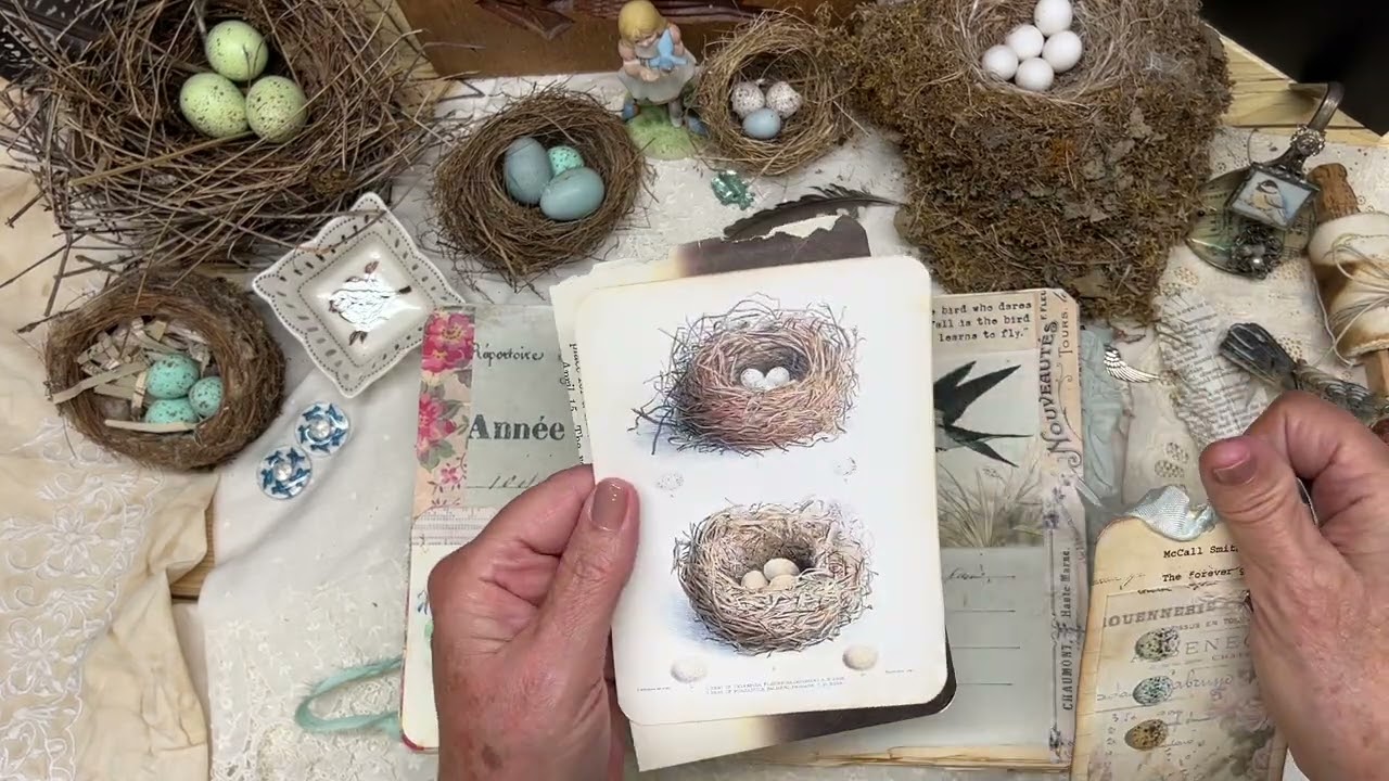Spring Birds journal using the kit, Graceful Birds by @SamPoole