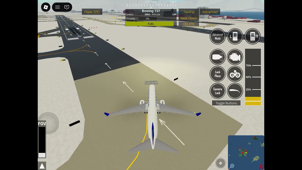 هبوط طيارة rayan في ptfs