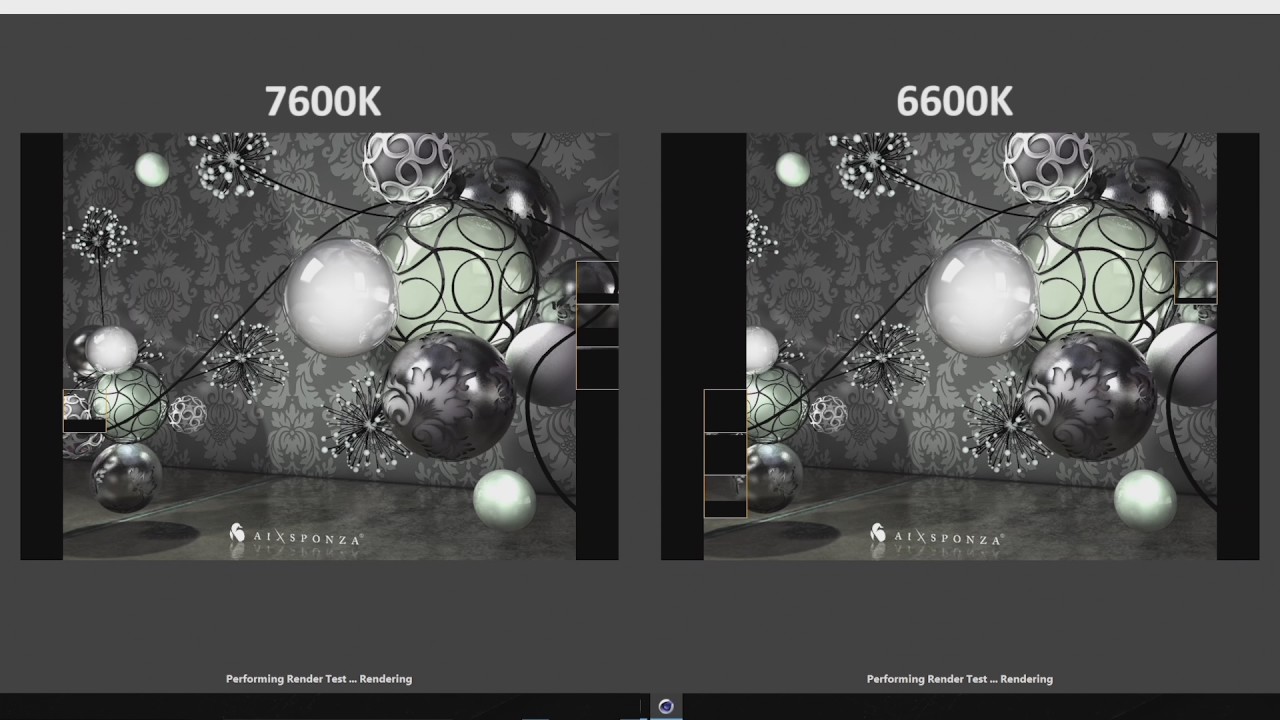 i5 7600K Kaby Lake vs i5 6600K Sky Lake Cinebench Benchmark (Side By Side Comparison)