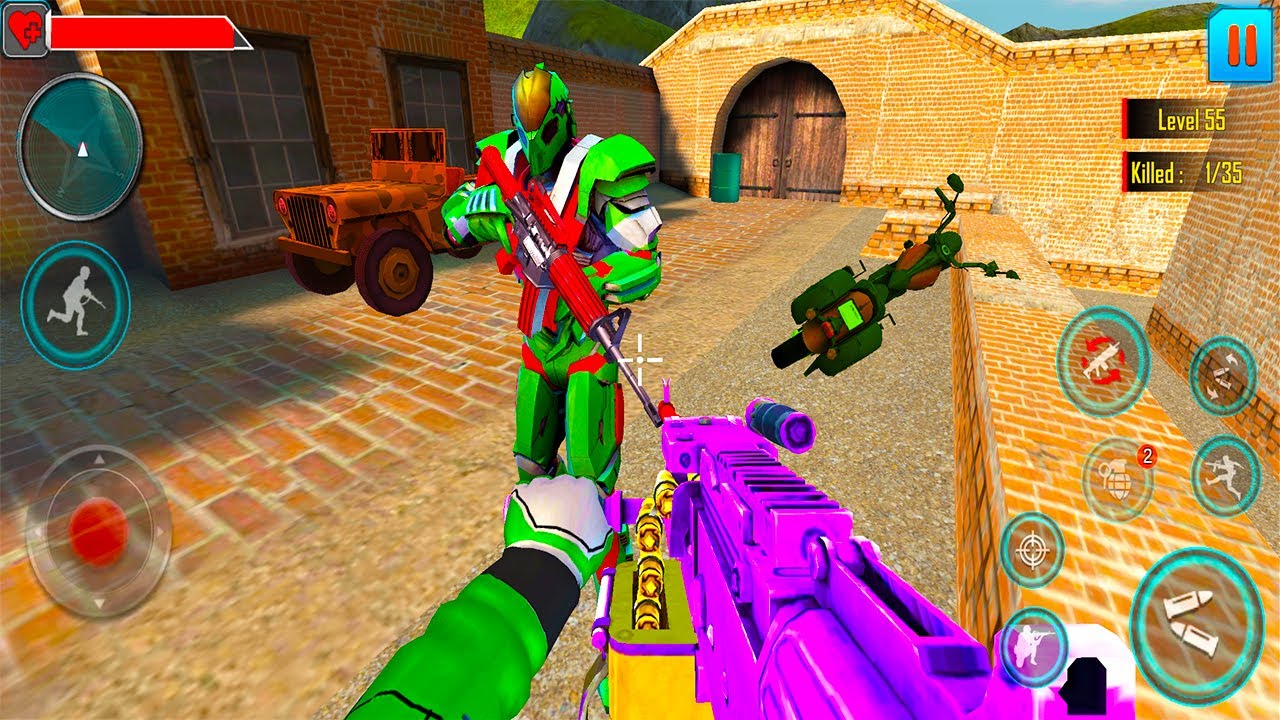 Fps Robot Shooting Games - Counter Terrorist Game -  FPS Shooting Games Android - Android GamePlay