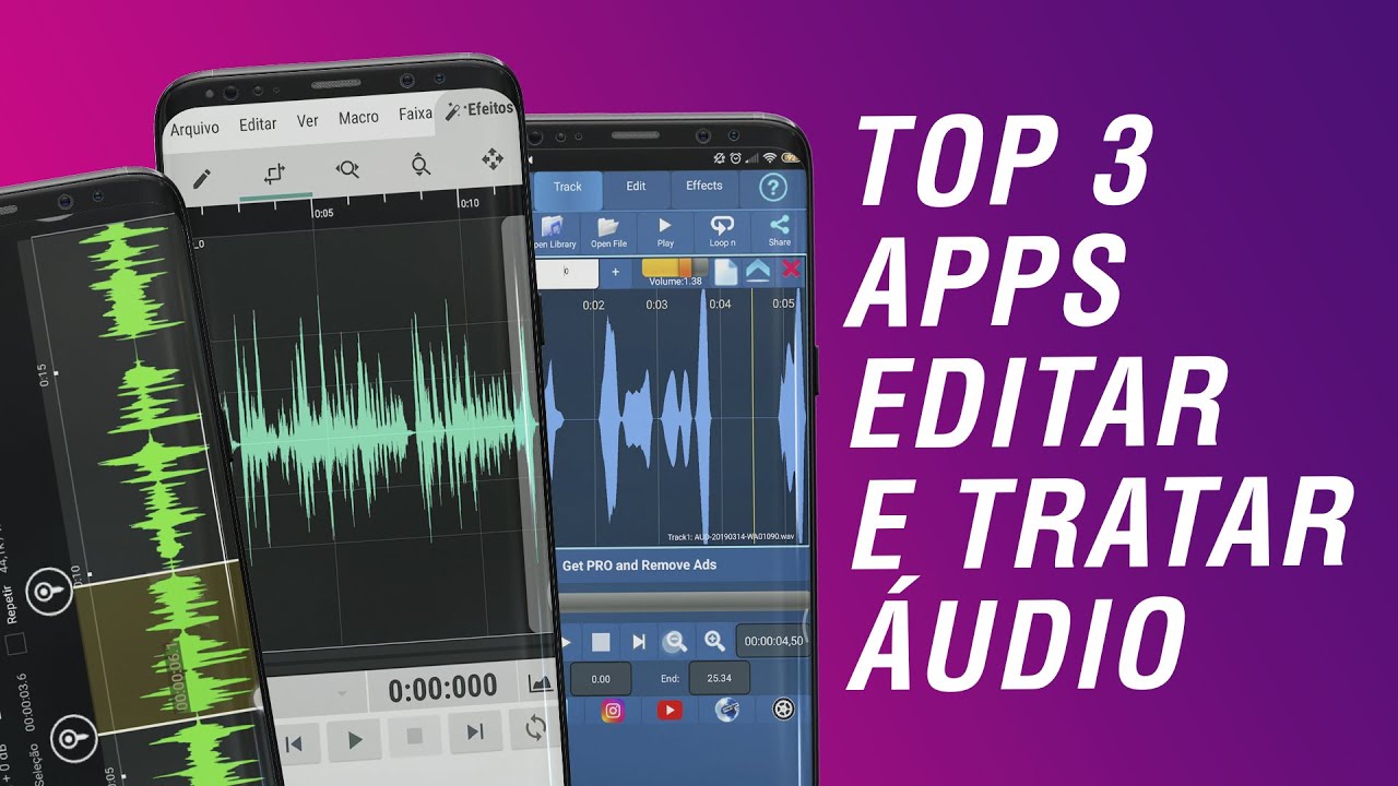 3 APPS PARA EDITAR E TRATAR &Aacute;UDIO COM CELULAR