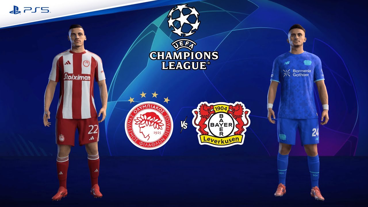 Olympiakos v Bayer Leverkusen | UEFA Champions League 25/26 | Full Match | FC 26 - PS5™[4K]
