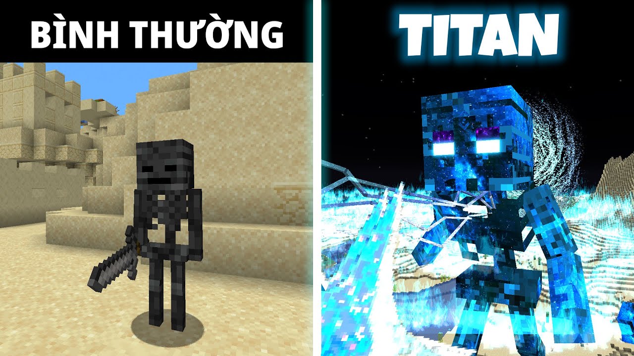 10 Sinh Vật V&agrave; H&Igrave;NH DẠNG TITAN Của Ch&uacute;ng Trong Minecraft