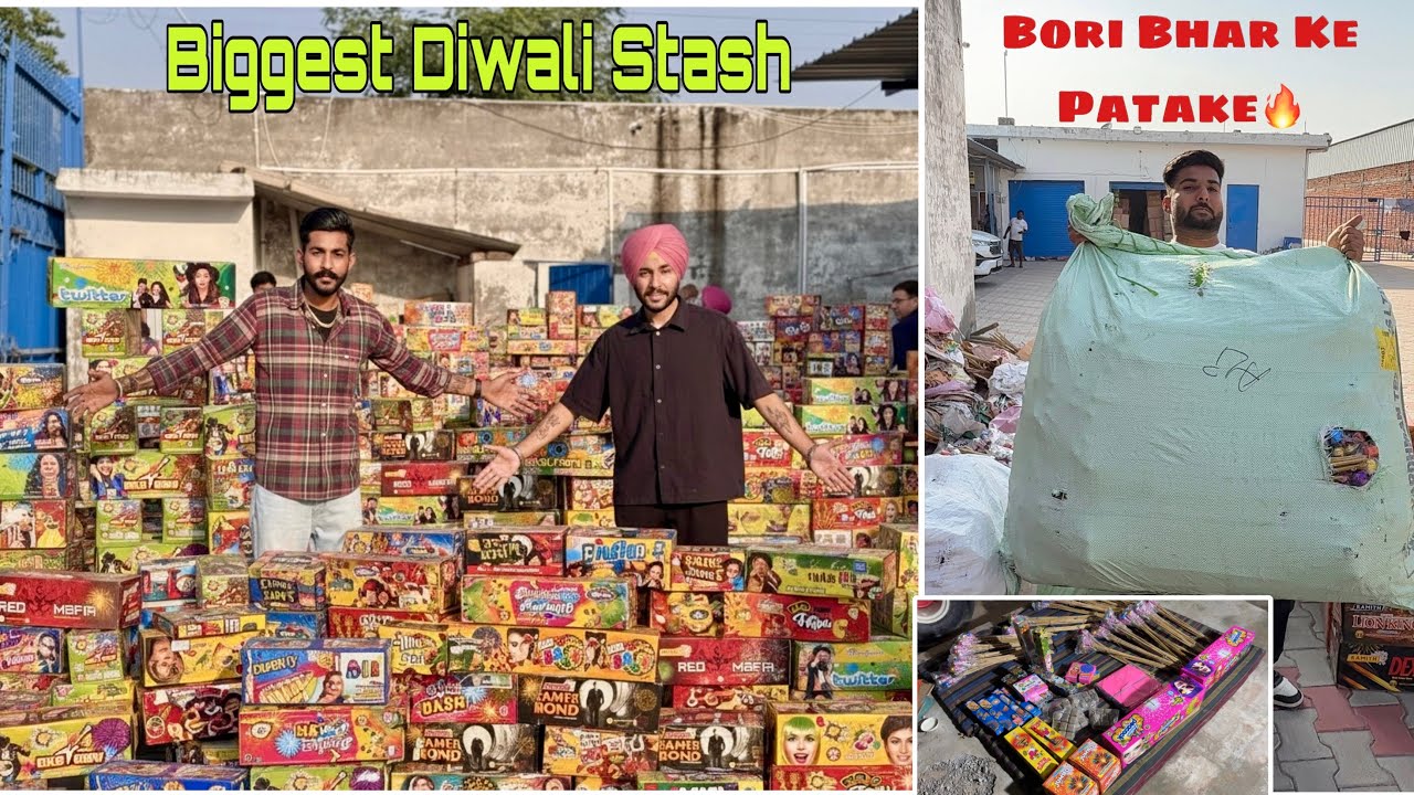 Amritsar Gaye Patake Lenn Ajj 💣| 😱Diwali Stash Shoping 2025 Part 2| Lucky Goldsmith