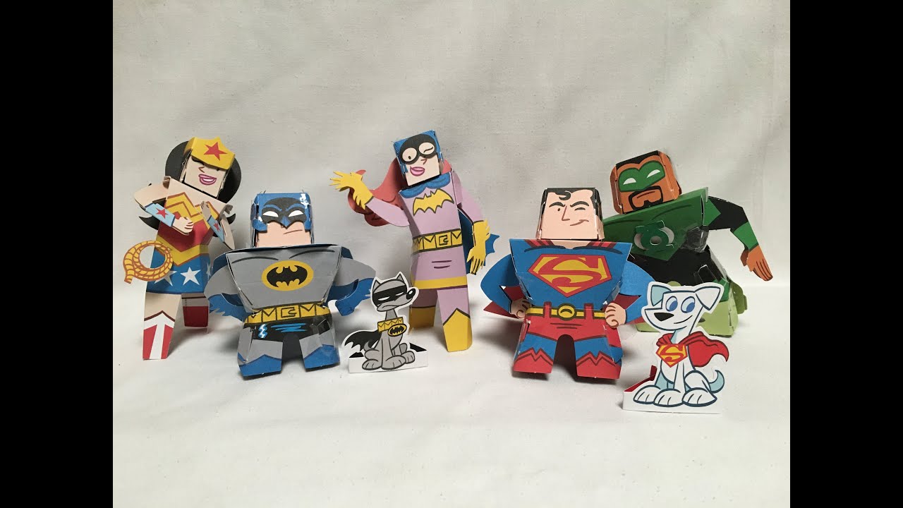 DC Super Heroes and Pets from Papercraft 2016 as published by Little Brown and Company
