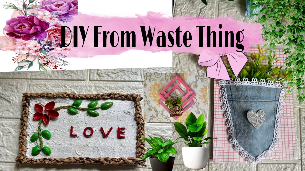 CREATE Amazing Wall Hanging Decoration with Waste Material at Home Now 