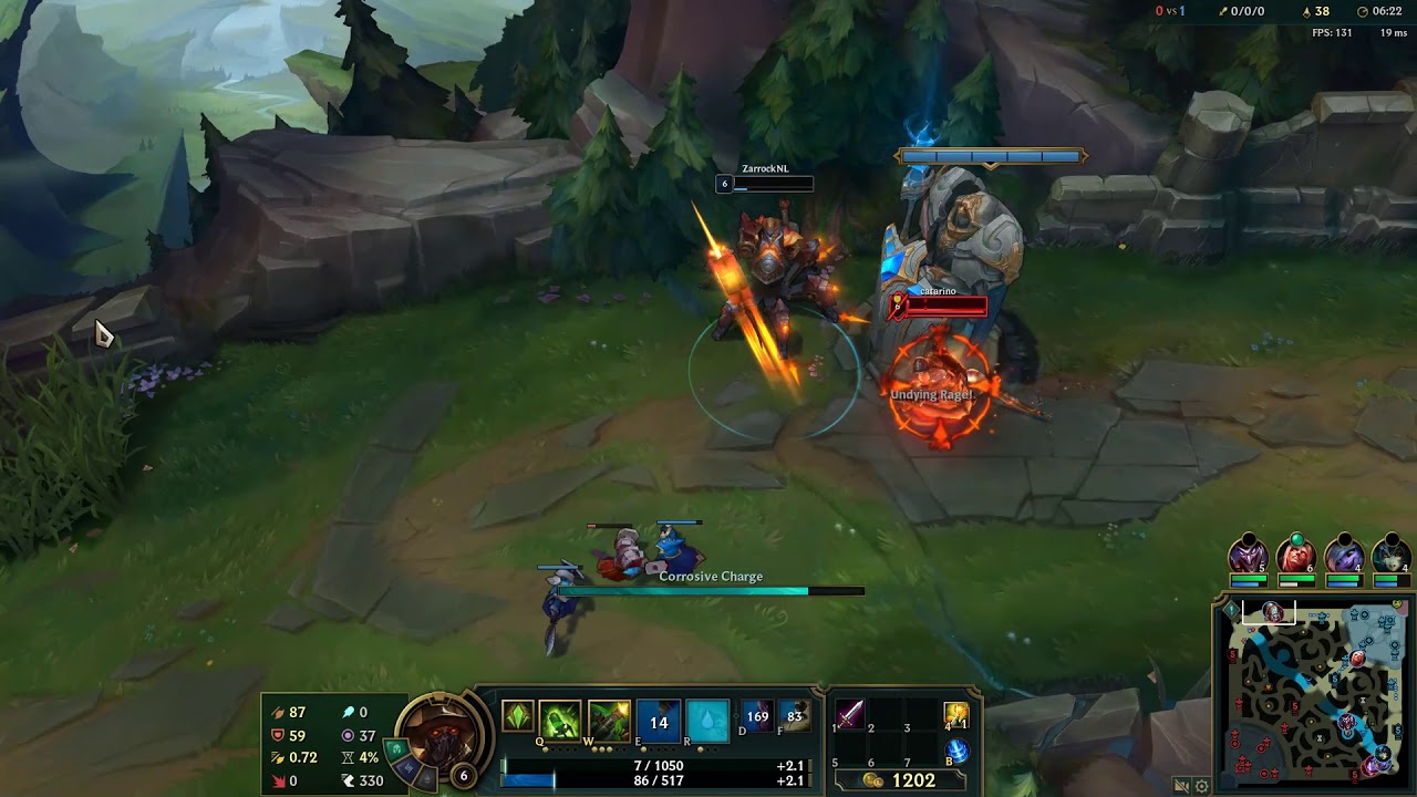 League of Legends - Urgot Ranked game perfect First kill