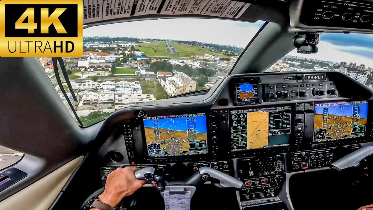 Pousando na VISÃO do PILOTO no ÚNICO Aeroporto REALMENTE em CURITIBA - Veja os detalhes deste pouso