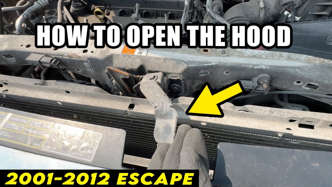 2001-2012 Ford Escape / How to Open the Hood