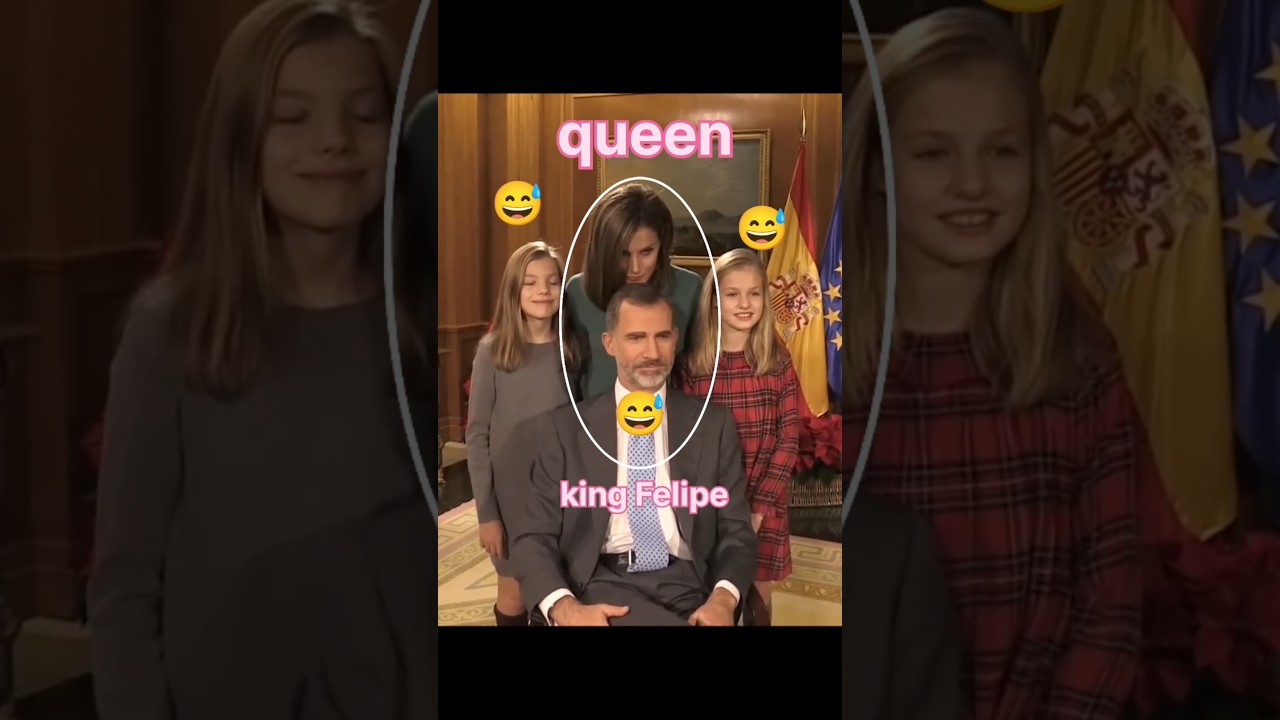 😅Don't kiss me in front of camera #cares#kingfelipe #queen #leonor #sofia#new