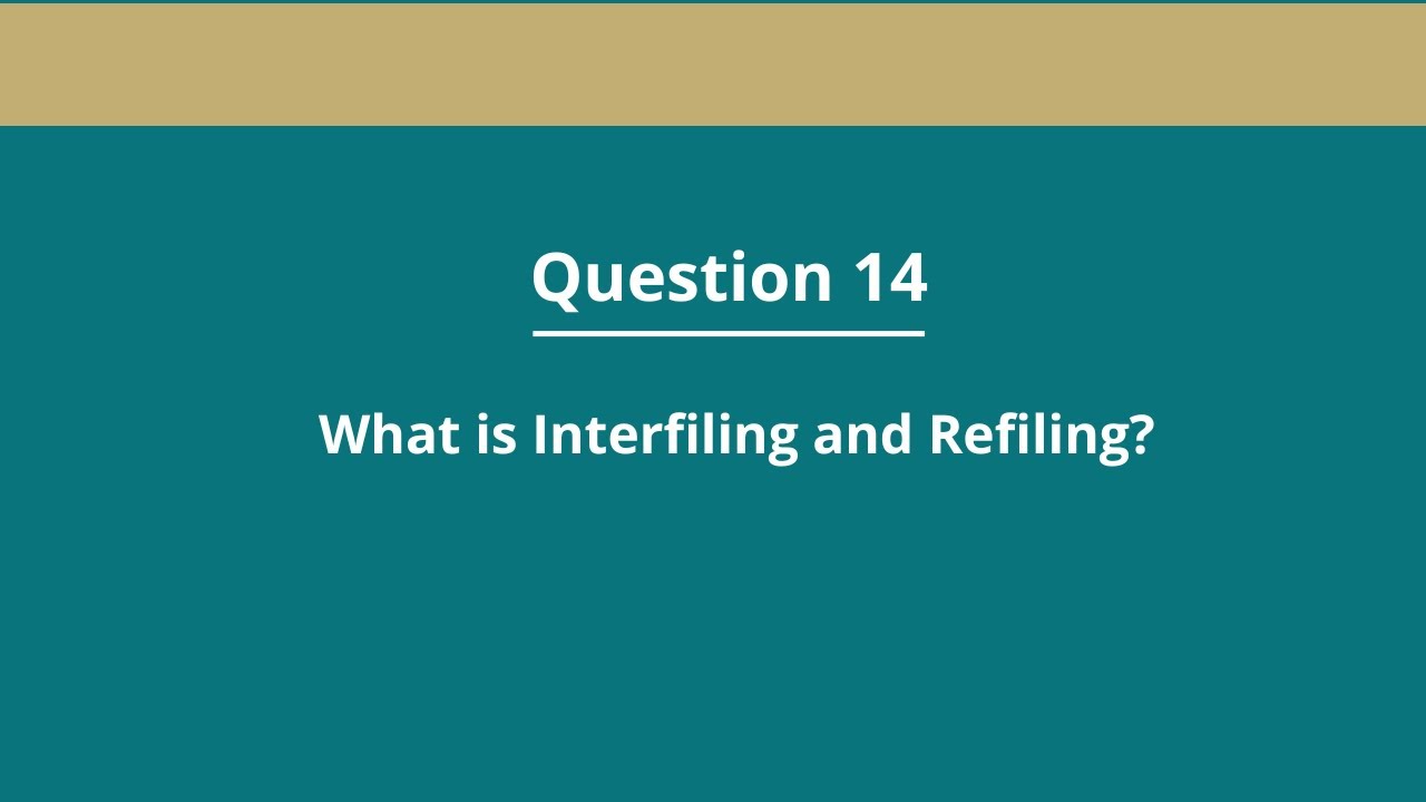 What is Green Card Interfiling and Refiling?