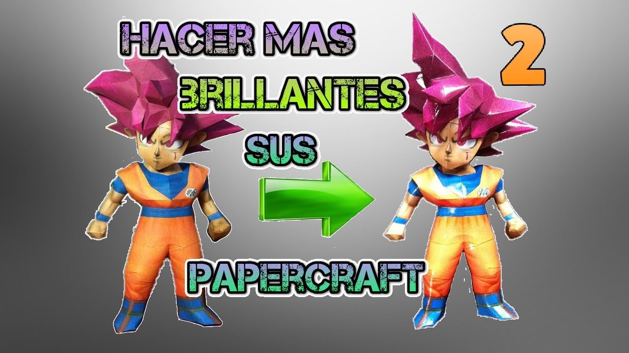 Guía Papercraft /Tip Nº5/ 2do Método Para Hacer Mas Brillantes Y Resistentes Sus Papercrafts