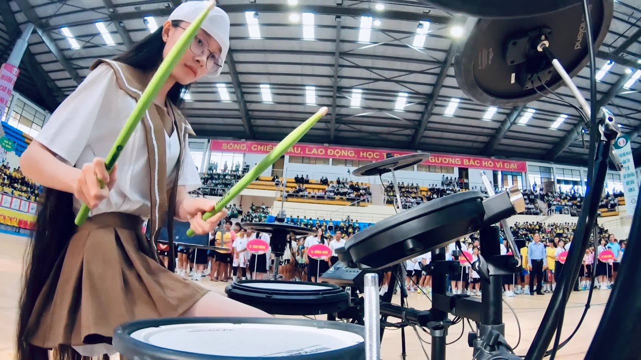 Rock Hạt Gạo Phương Mỹ Chi - Cover Drum Anh Thư - nhà Thi Đấu Đồng Tháp