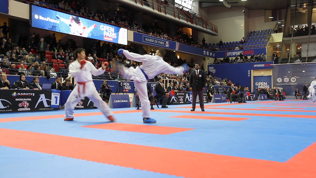 Karate1 Premier League - Paris 2018 RYUTARO ARAGA (JPN) - ZBIOLLAH POORSHAB  (IRI)