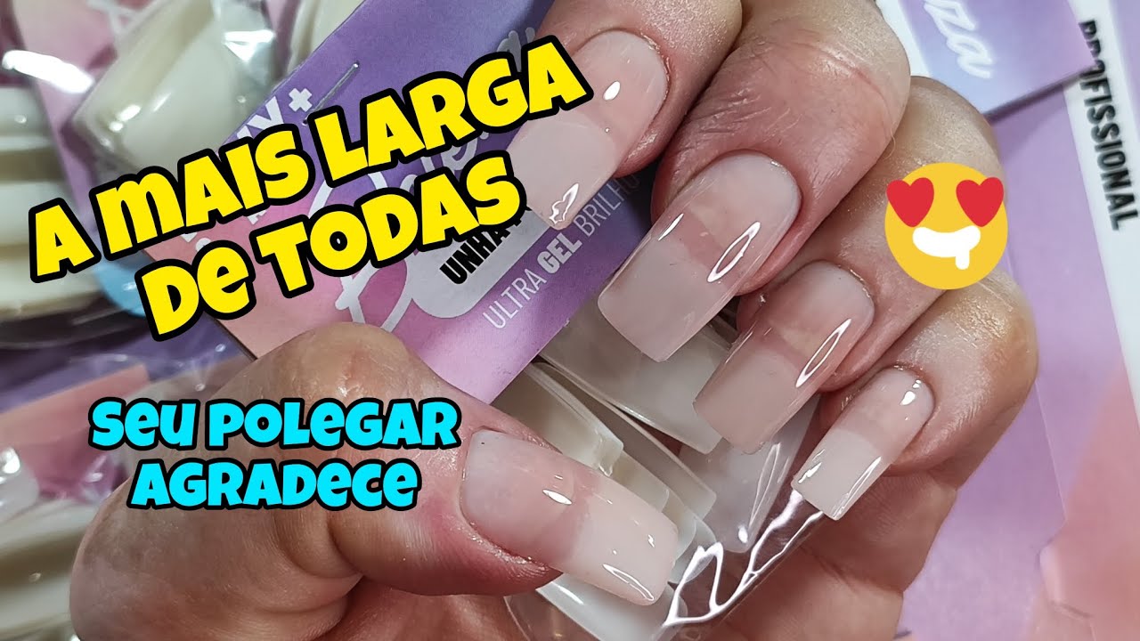 CHEGA DE POSTIÇAS QUE NÃO CABEM NO POLEGAR. NAVY CARE SUPER LARGA 