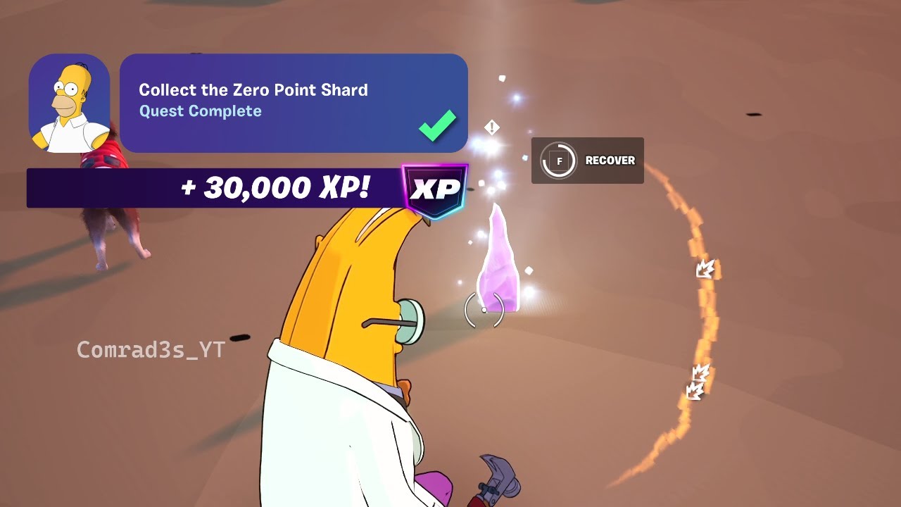 How to EASILY Collect the Zero Point Shard, Take parts to Hope Fortnite