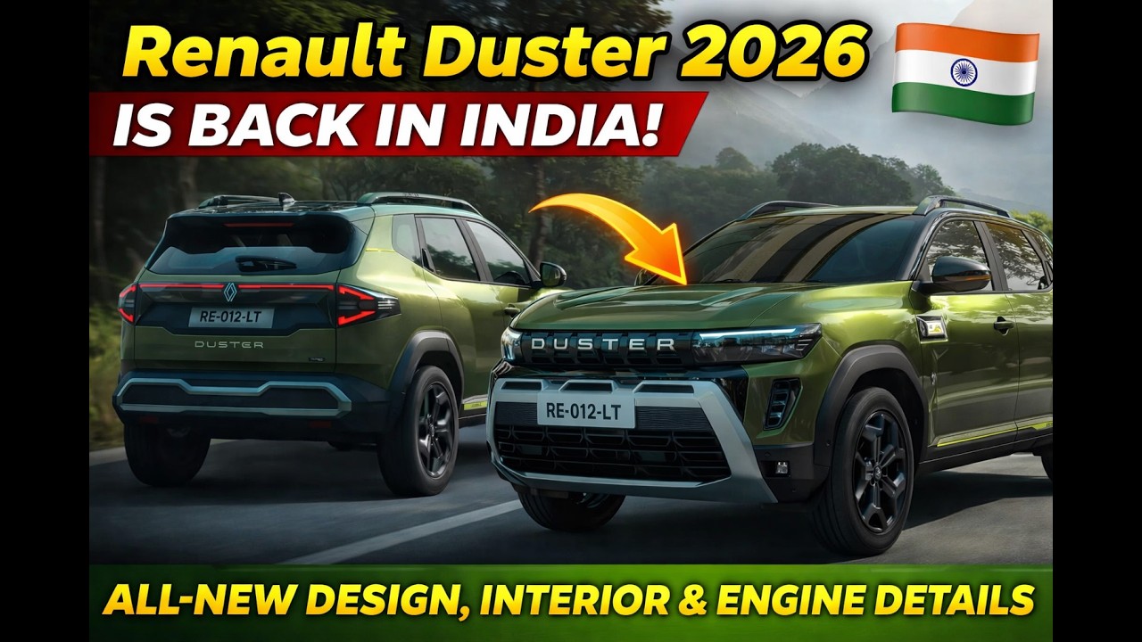Renault Duster 2026 Is Back in India! All-New Design, Interior & Engine Details
