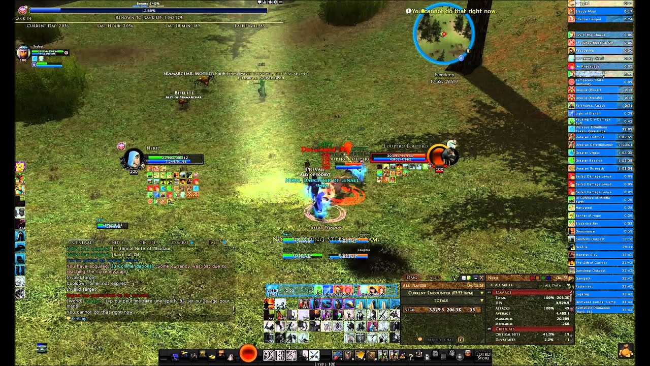 Lotro pvp lvl 100 / Minstrel / Master
