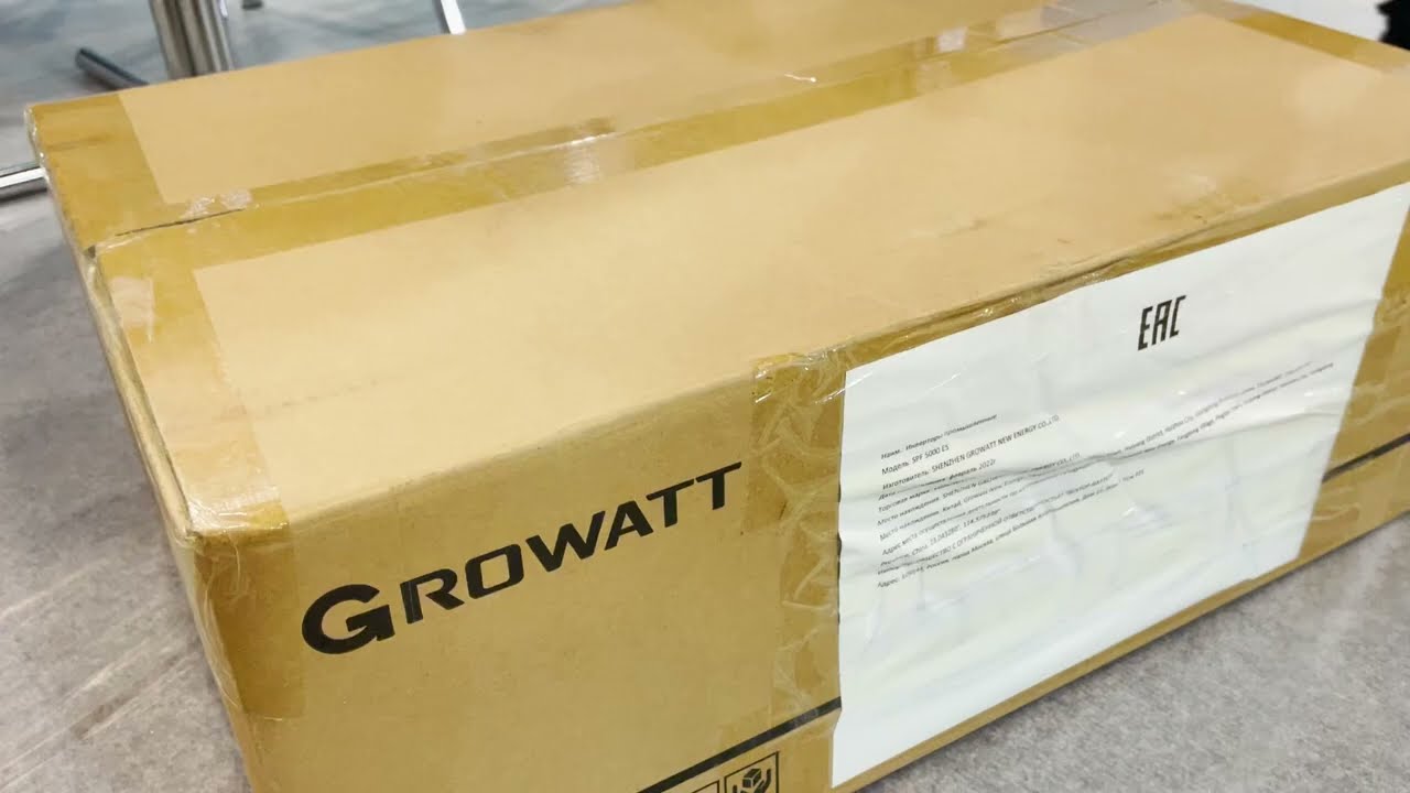 Распаковка и обзор инвертора GROWATT SPF 3500 5000 ES