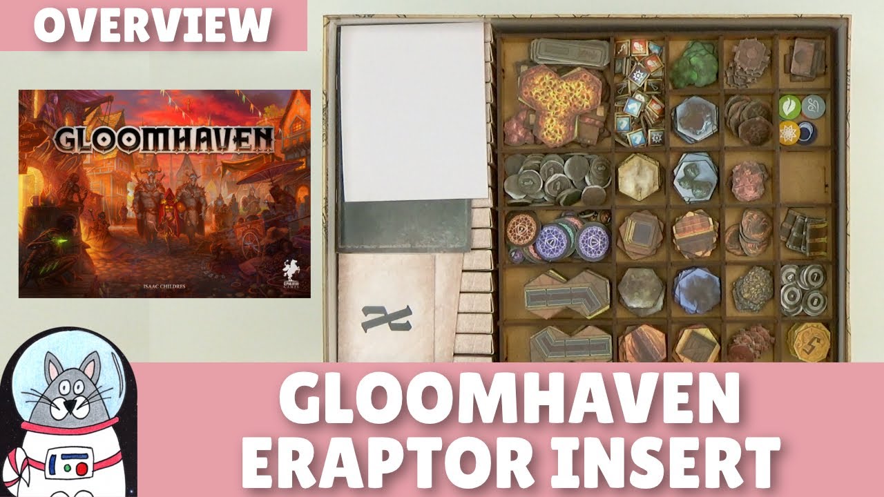 Gloomhaven & Forgotten Circles eRaptor Wooden Insert | Overview