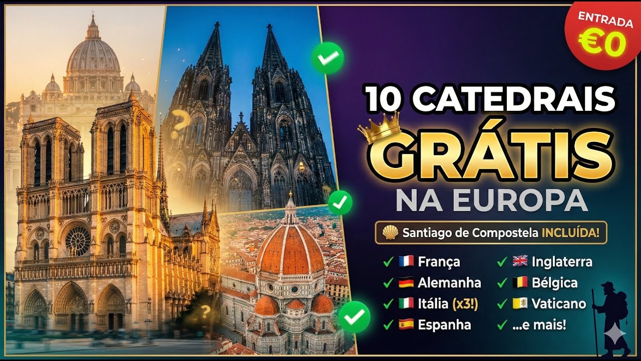 10 Catedrais GRATUITAS na Europa que Você PRECISA Conhecer (Entrada €0!)