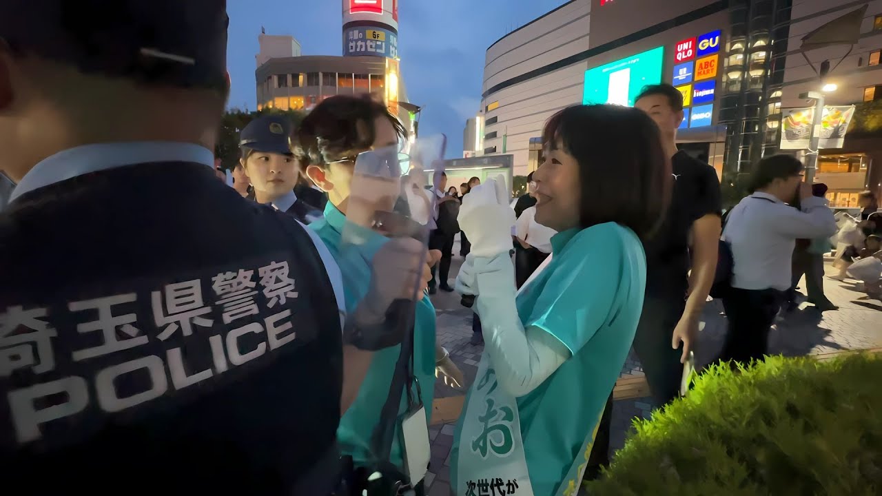 【現場騒然】街頭演説中に“しばき隊”に手を出された際の記録映像です。【杉田みお】