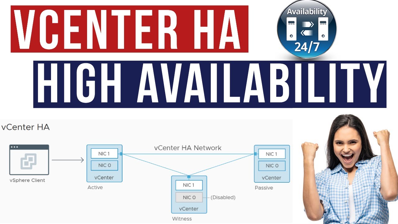 Как настроить высокую доступность (HA) сервера vCenter | vSphere 7.0